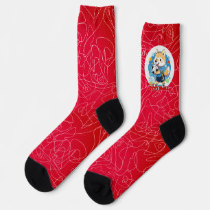 Calcetines de moda fútbol americano de colores