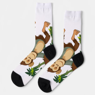 Calcetines de monos bailando