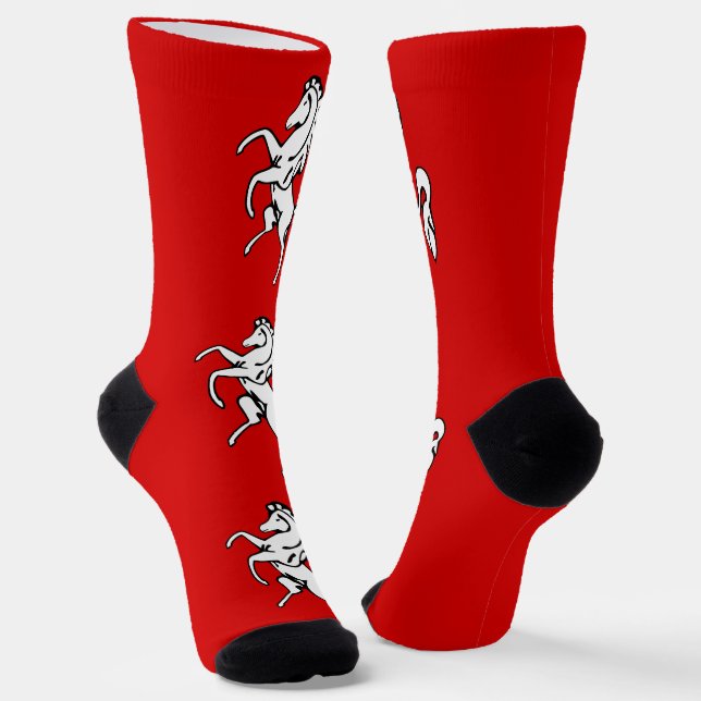 Calcetines de mujer con la bandera de Kent, Inglat (Angular)