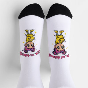 Calcetines de mujer lindos, no indefensos