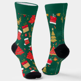 Calcetines de Navidad Coloridos con Nombre