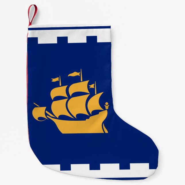 Calcetines de Navidad con la bandera de la ciudad  (Anverso)