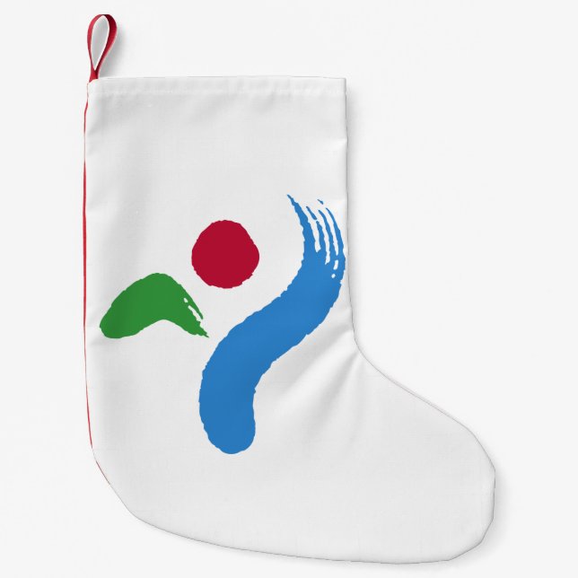 Calcetines de Navidad con la bandera de Seúl (Anverso)