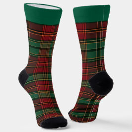 Calcetines de Navidad de Cuadros Festivos con Nomb
