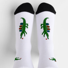 Calcetines de Navidad de la tripulación de caimane