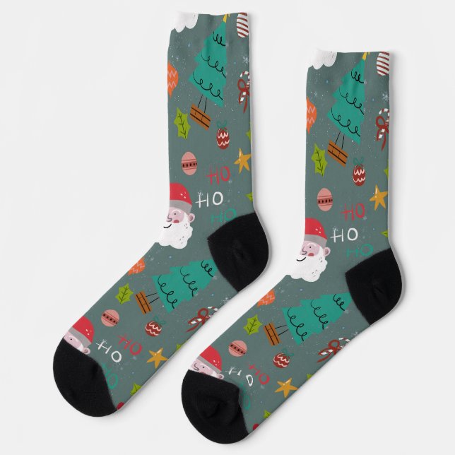 Calcetines de Navidad de Santa (Izquierda)