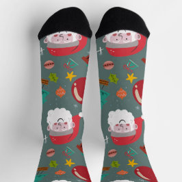 Calcetines de Navidad de Santa