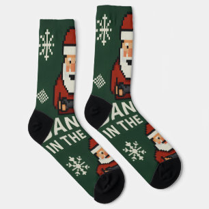 Calcetines de Navidad de Santa Gamer