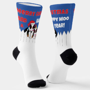 Calcetines de Navidad ¡Feliz año MOO!
