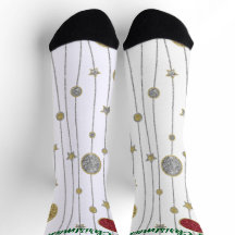 Calcetines de Navidad Guirnalda de Purpurina