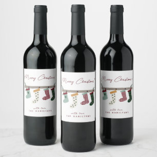 Calcetines de Navidad Lindos Pegatinas Redondas Cl