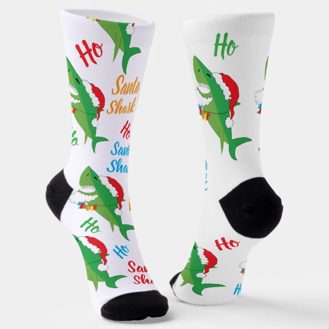 Calcetines de Navidad Santa Tiburón (Angular)