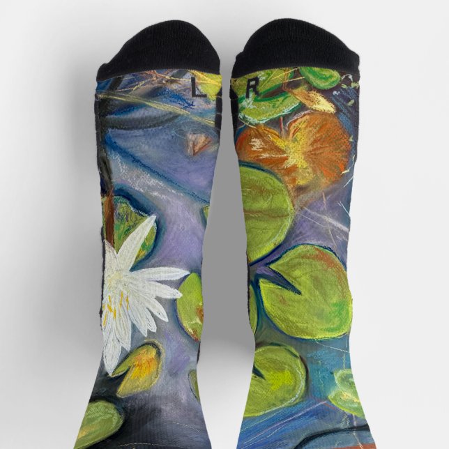 Calcetines de Nenúfar en Flor (Arriba)