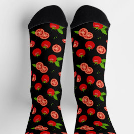 Calcetines de Novedad roja y negra con estampado d