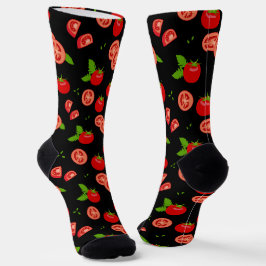 Calcetines de Novedad roja y negra con estampado d
