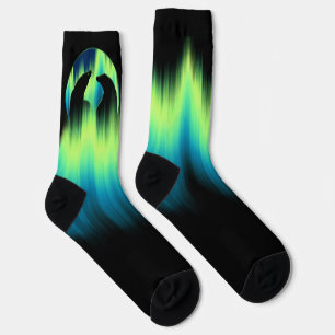 Calcetines de oso polar Aurora Osos Arte Calcetine