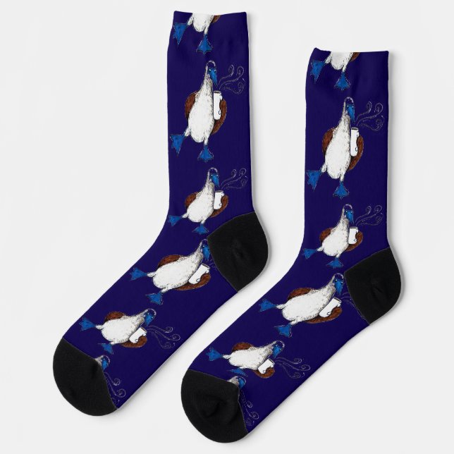 Calcetines de Pájaro de Pie Azul (Izquierda)