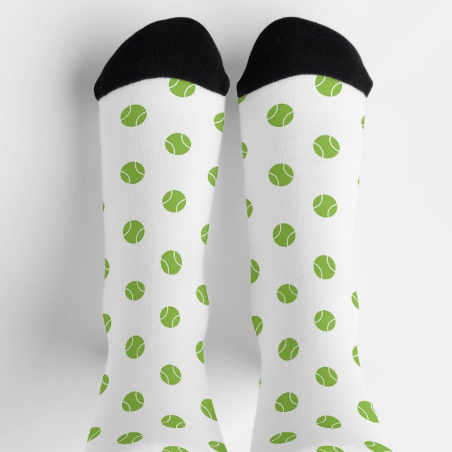 Calcetines de patrón de bolas de tenis (Arriba)