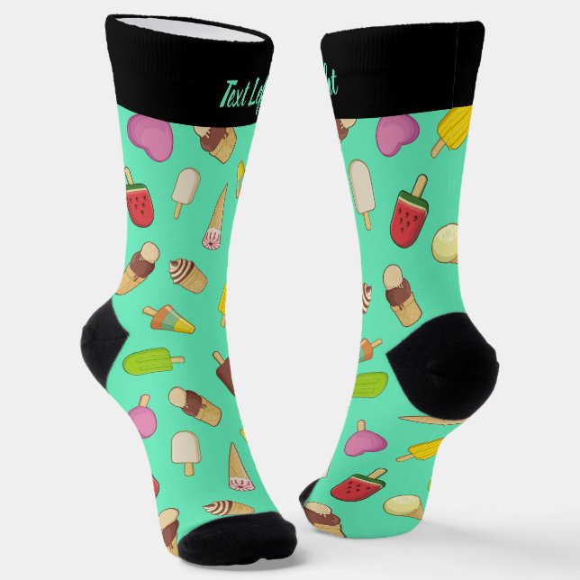 Calcetines de patrón de helado (Angular)