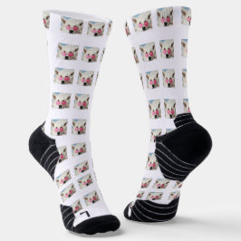 calcetines de patrón de perro lindo personalizado