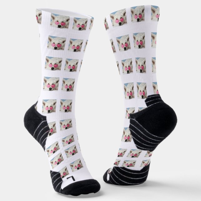 calcetines de patrón de perro lindo personalizado (Angular)