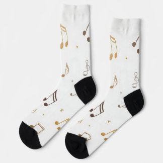 Calcetines de patrón musical