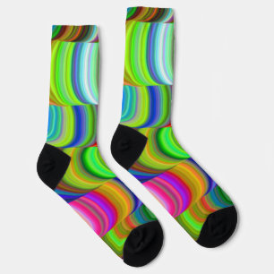 Calcetines de patrón ondulado