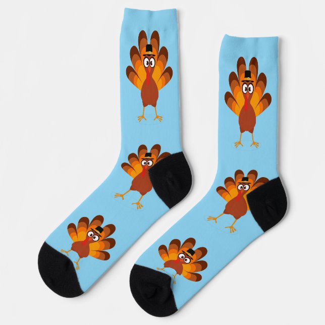 Calcetines de pavo de Acción de Gracias (Izquierda)
