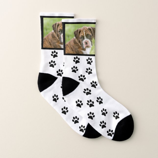Calcetines de perro personalizado - Perro de boxea (Par)