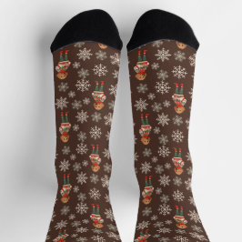 Calcetines de Personalizado retro Dachshund Dog Br