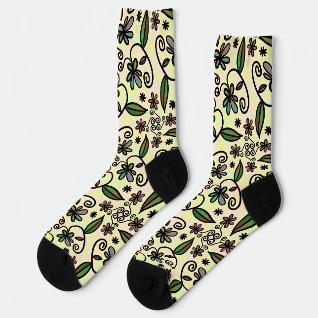 calcetines de pétalos botánicos (Izquierda)
