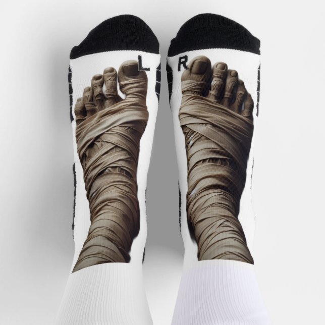 Calcetines de Pies de Momia — Divertidos  (Arriba)