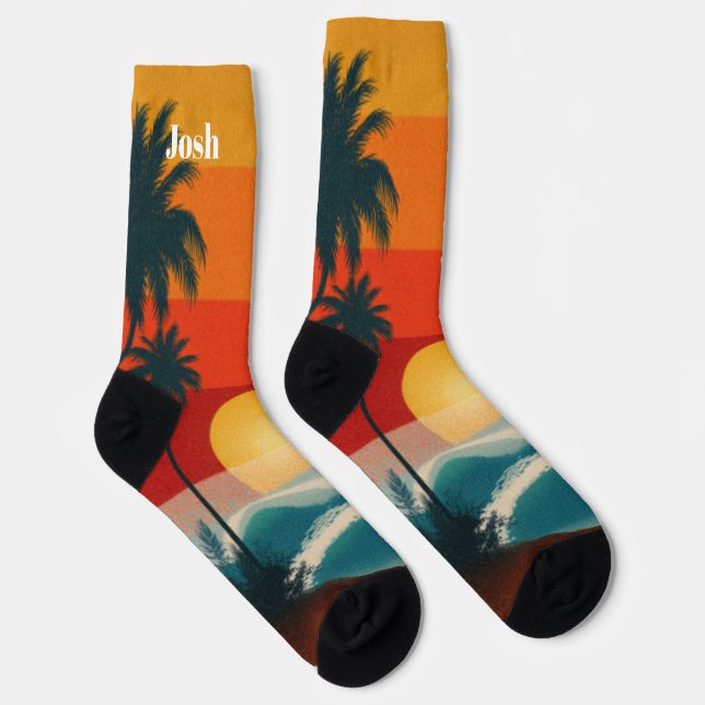 Calcetines de playa tropical (Derecha)