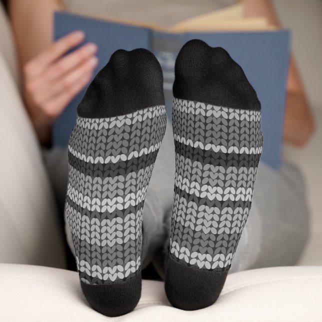 Calcetines de punto Gris faux (Abajo)