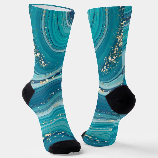 Calcetines de Purpurina de mármol y plata (Angular)