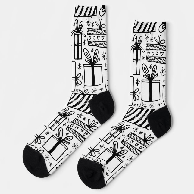 calcetines de regalo de Navidad (Izquierda)