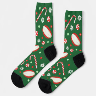 Calcetines de regalos de Navidad de Rugby
