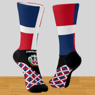 Calcetines de República Dominicana, moda, bandera,