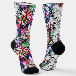 Calcetines de tigre | Coloridos calcetines de cabe