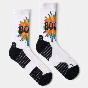 Calcetines de tripulación atléticos de arte pop Co