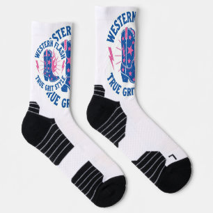 Calcetines de tripulación atléticos festivos estil