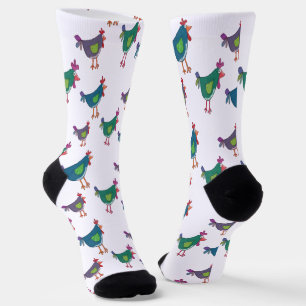 Calcetines de tripulación con divertido patrón de 