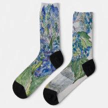 Calcetines de tripulación con Hortensias en Agua