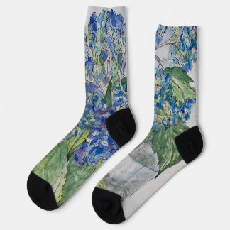 Calcetines de tripulación con Hortensias en Agua