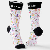 Calcetines de tripulación con nombre personalizado