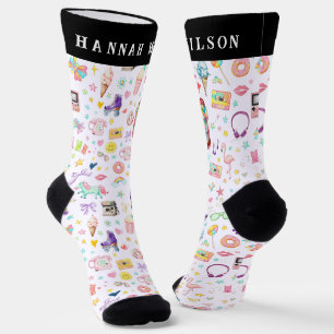 Calcetines de tripulación con nombre personalizado