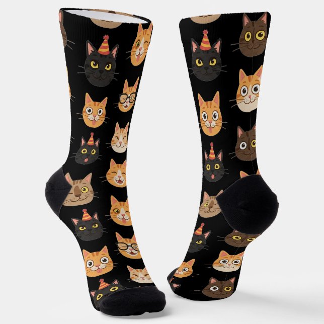 Calcetines de tripulación con patrón de caras de g (Angular)