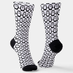 Calcetines de tripulación con patrón de pingüino b