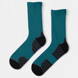 calcetines de tripulación con talones y dedos negr