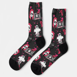 Calcetines de tripulación con tema de terror